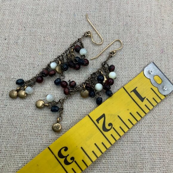 Lauran Conrad Silver Tone Hoops & Boho Dangling Bundle Earrings - Picture 9 of 9